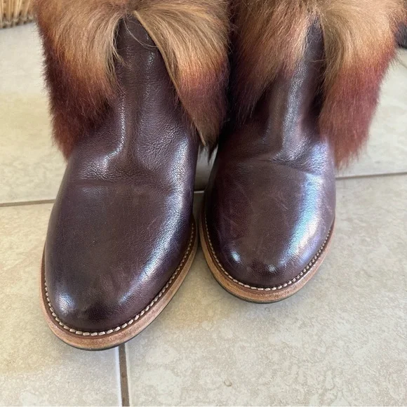 Ross & Snow Fox Fur Angelina Bootie